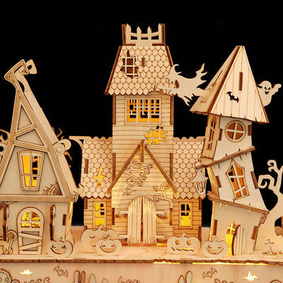 Halloween House 3D Wooden Puzzle