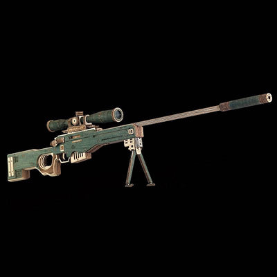 AWM Sniper Rifle 3D Wooden Puzzle