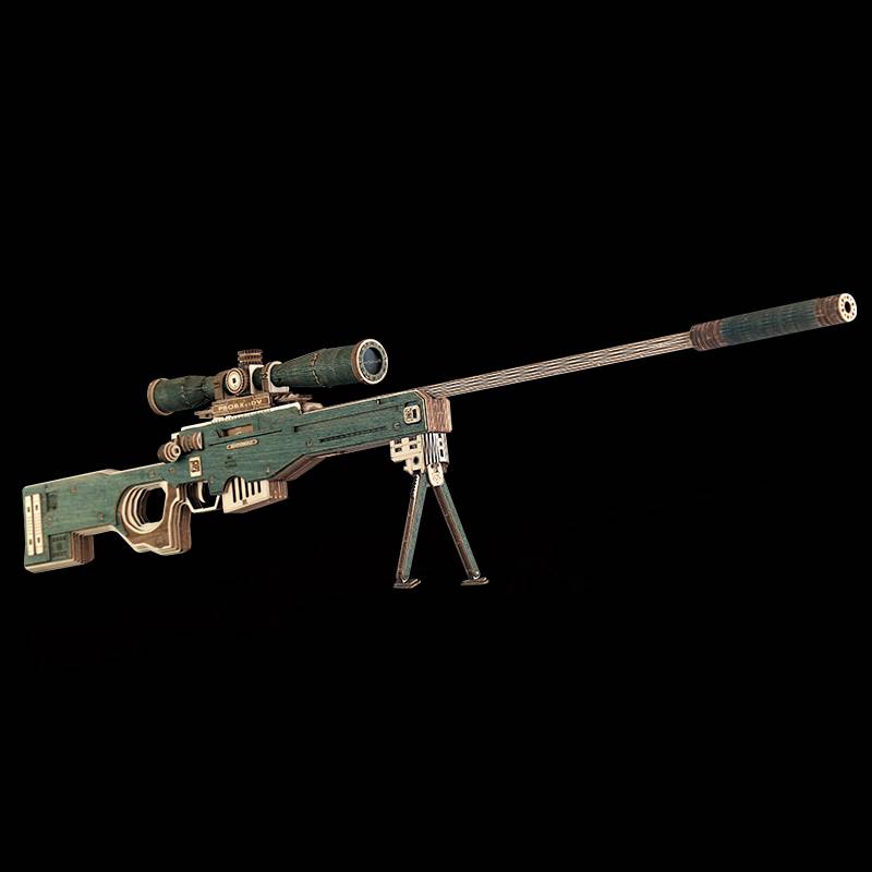 AWM Sniper Rifle 3D Wooden Puzzle