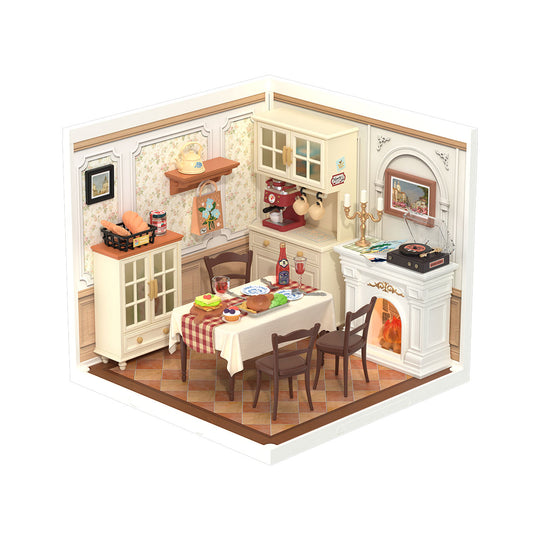 Warm Dining Room Plastic Miniature House