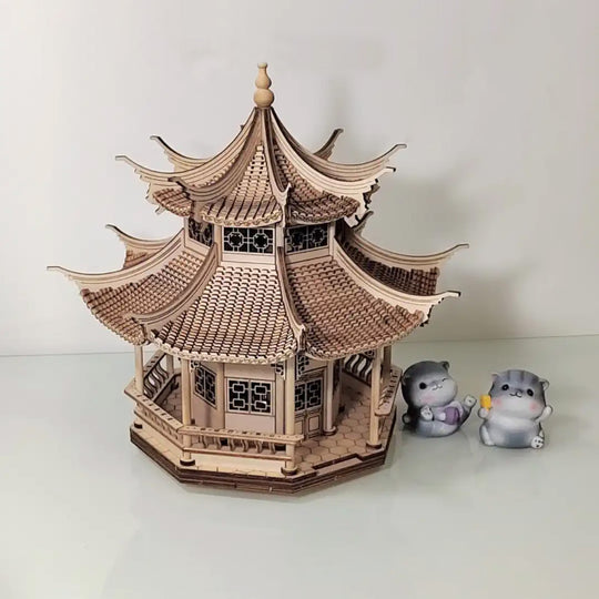 Octagon Pavilion 3D Wooden Puzzle