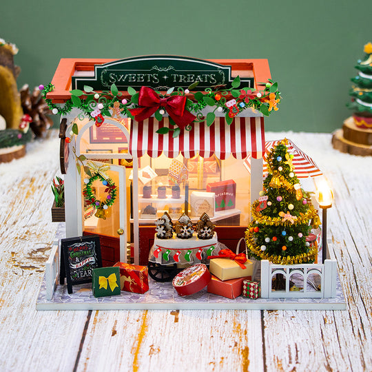 Christmas Sweets Treats DIY Wooden Miniature House