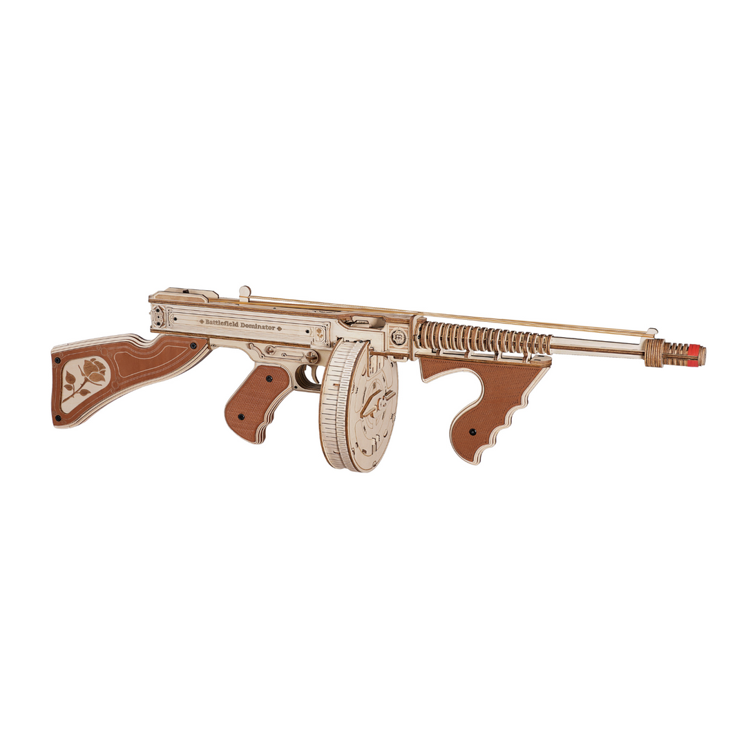 Thompson Submachine Toy Gun 3D Wooden Puzzle