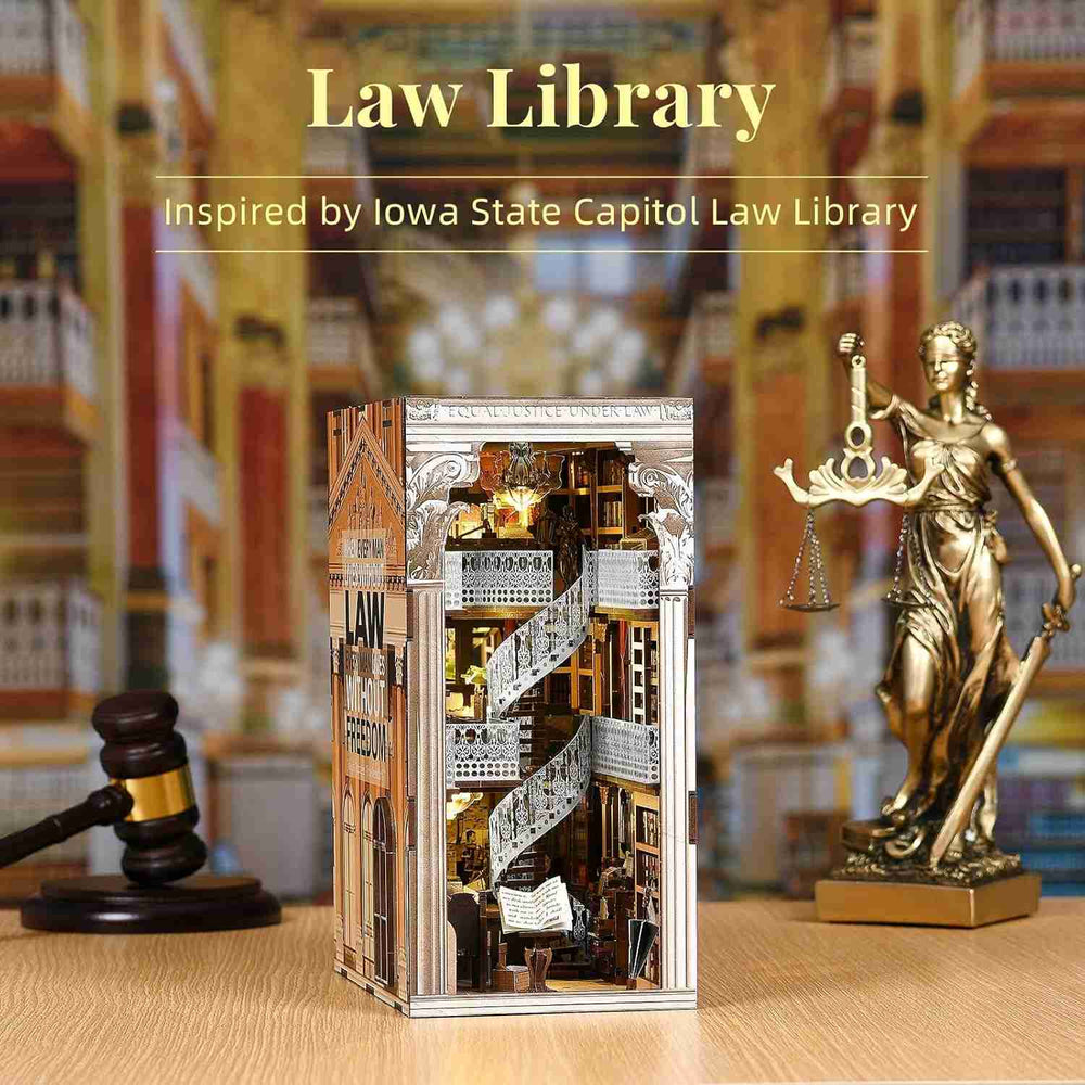 Law Library DIY Book Nook Kit