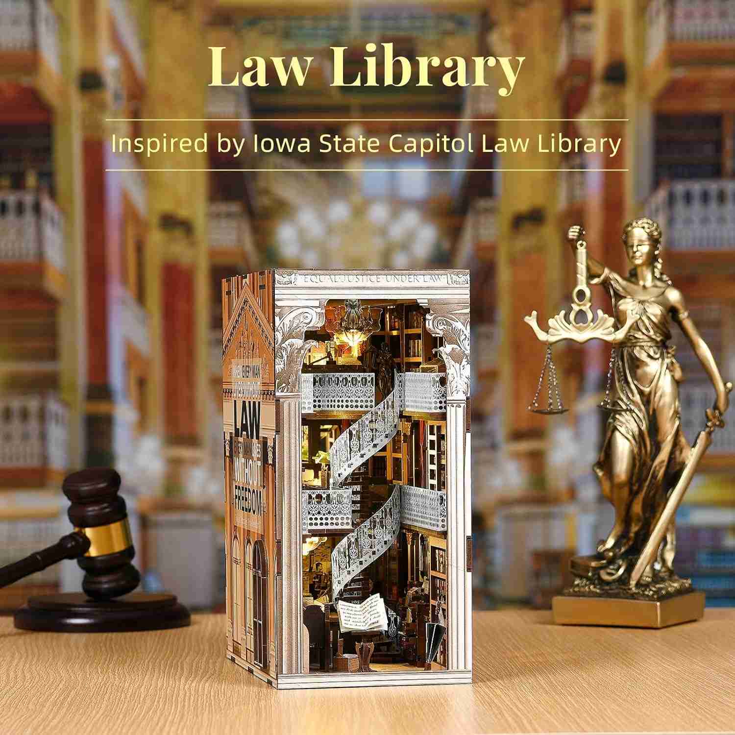 Law Library DIY Book Nook Kit