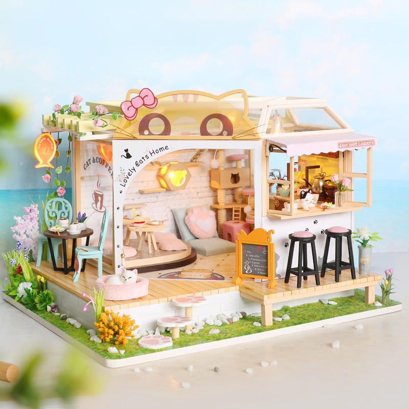 Lovely Cats Home DIY Miniature House