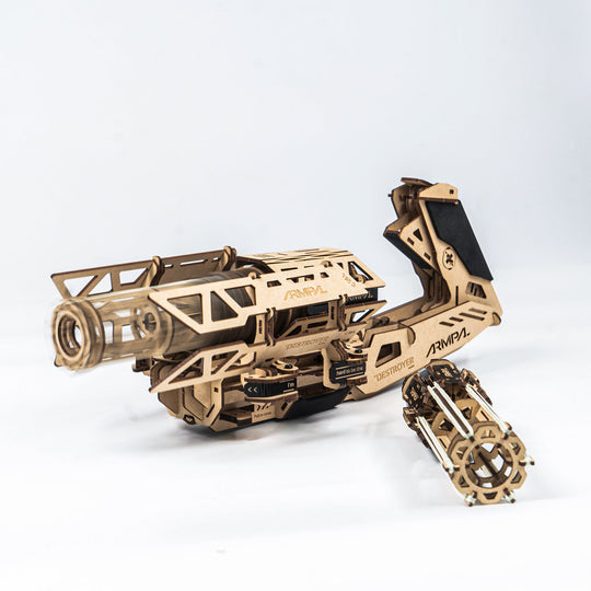 DJ rapid-fire machine gun 3D Wooden Puzzle