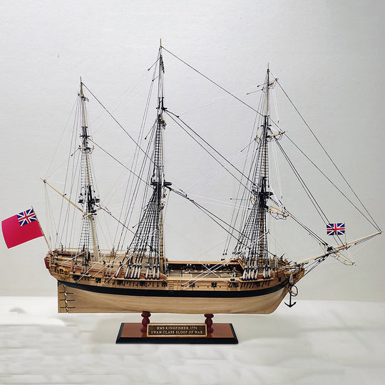 1/60 HMS Kingsfisher 1804 Wooden Ship Model