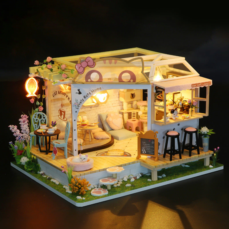 Lovely Cats Home DIY Miniature House