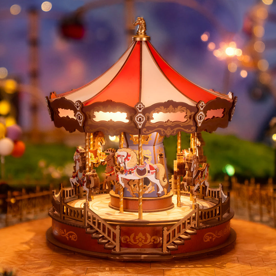 Classic Carousel 3D Wooden Puzzle