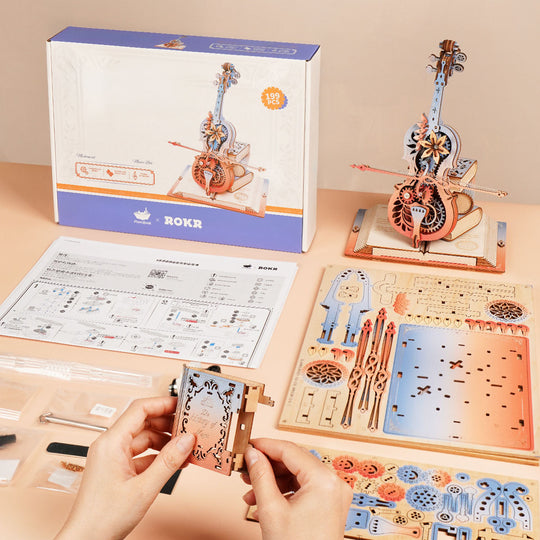 Dreams Mechanical Music Box 3D Wooden Puzzle