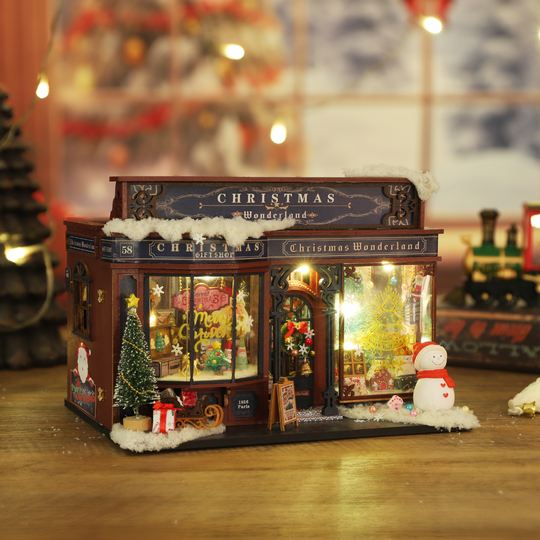 Christmas Wonderland DIY Miniature Dollhouse Kit