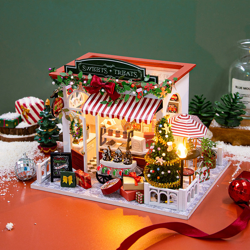 Christmas Sweets Treats DIY Wooden Miniature House