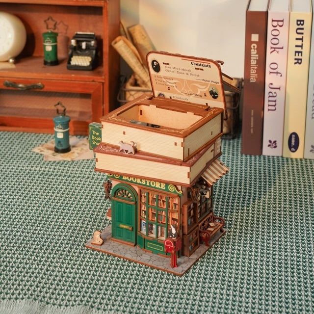 Time Bookstore 3D Wooden Puzzle