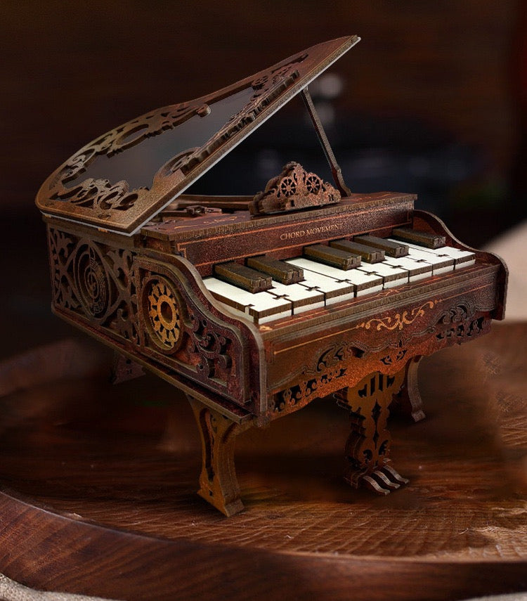 Vintage Piano 3D Wooden Puzzle
