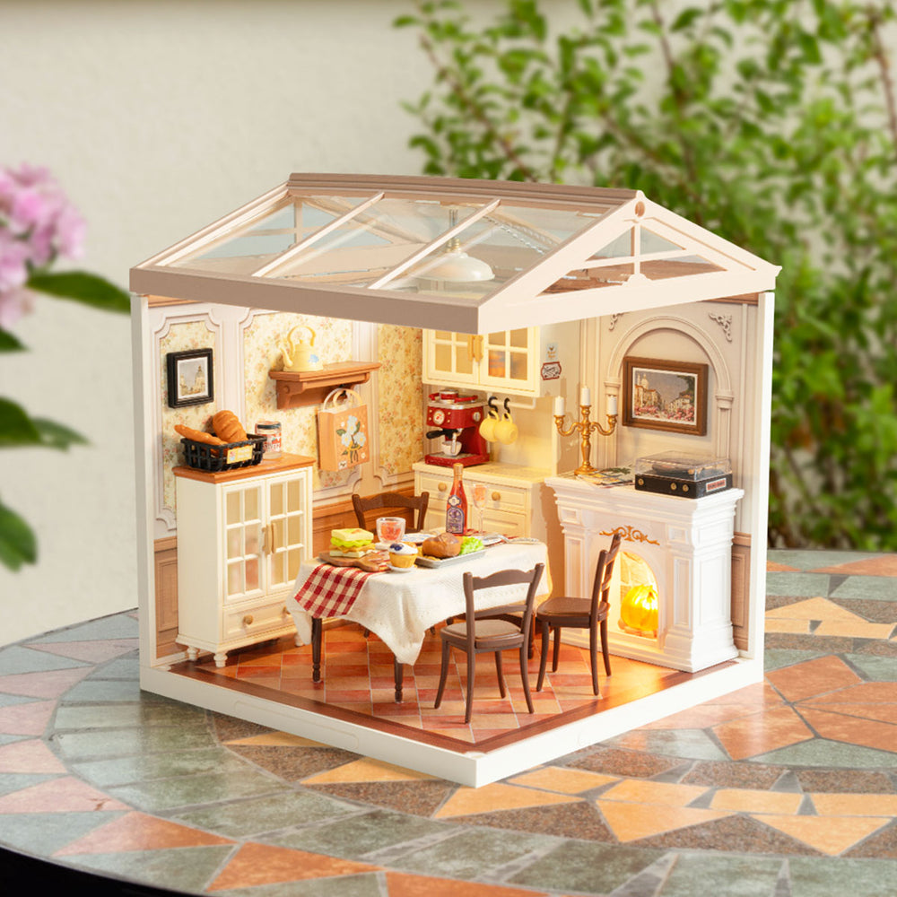 Warm Dining Room Plastic Miniature House