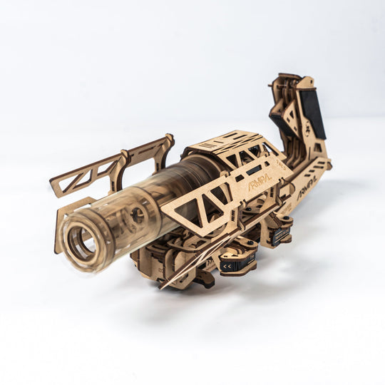 DJ rapid-fire machine gun 3D Wooden Puzzle