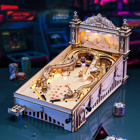 3D Pinball Machine 3D Wooden Puzzle