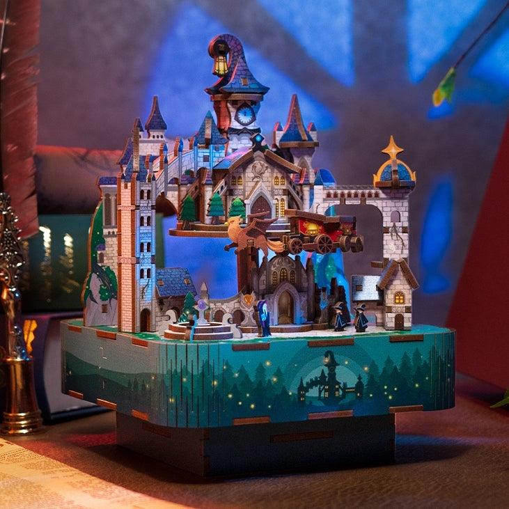 Magical Castle DIY Wooden Music Box Puzzle