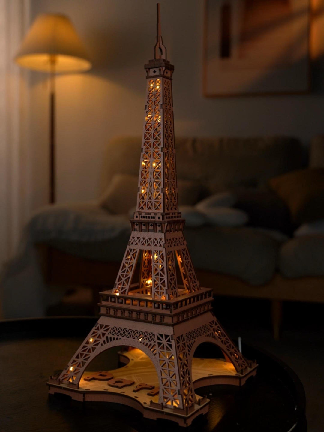 Night of the Eiffel Tower 3D Wooden Puzzle