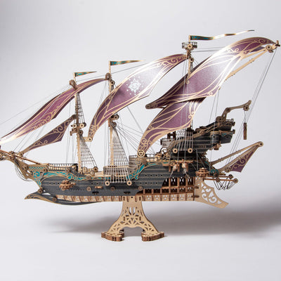 Future Pirate Ship 3D Wooden Puzzle