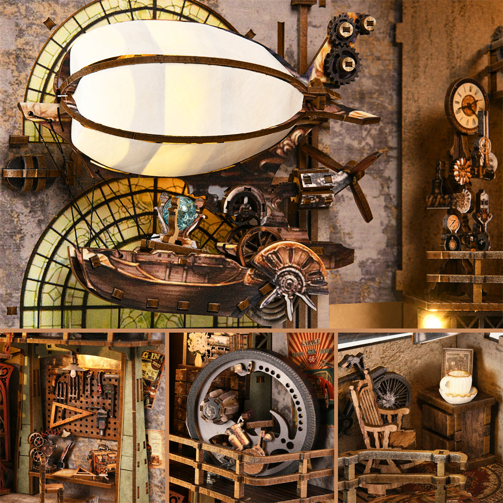 Steampunk Workshop DIY Book Nook