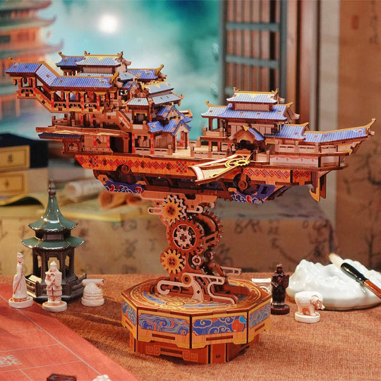 Vintage Airship 3D Wooden Puzzle