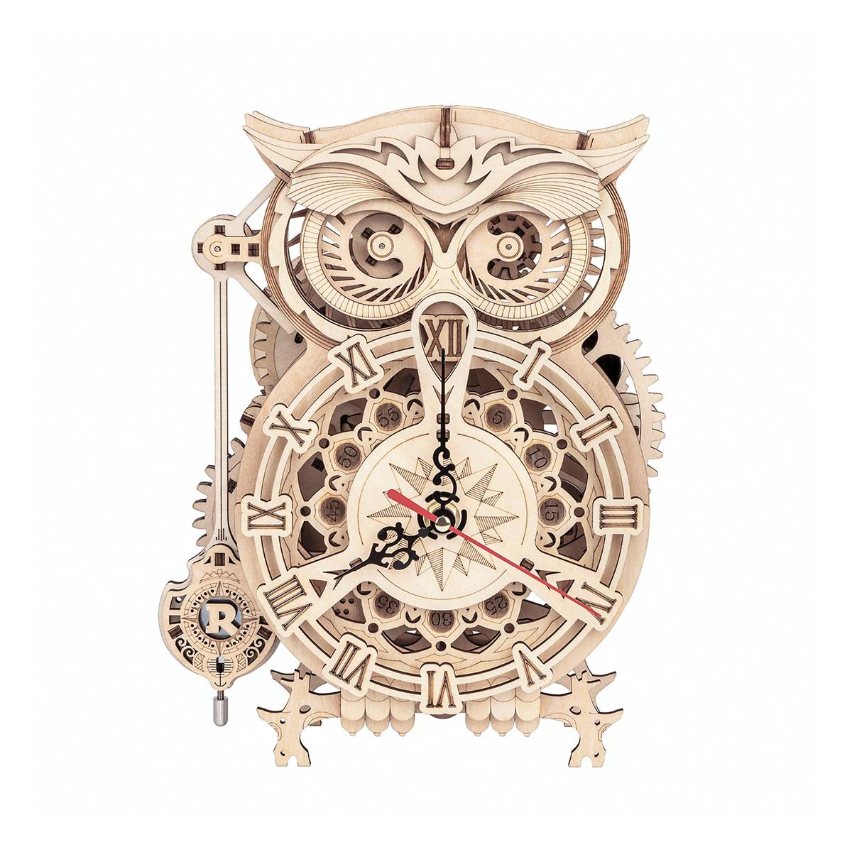 Owl Clock Gears 3D Wooden Puzzle