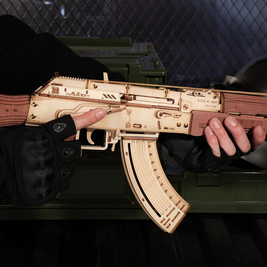 AK-47 Assault Rifle Toy Gun 3D Wooden Puzzle