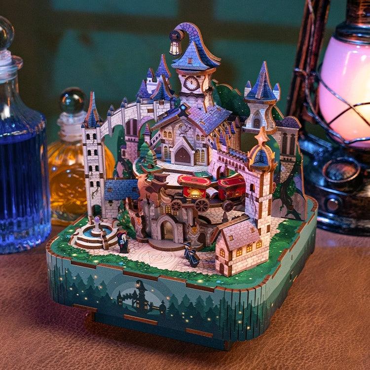 Magical Castle DIY Wooden Music Box Puzzle