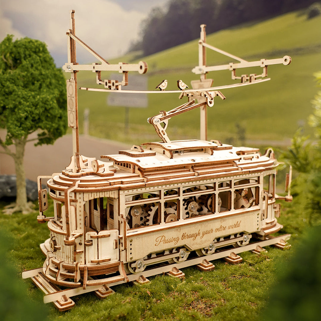 Classic City Tram 3D Wooden Puzzle