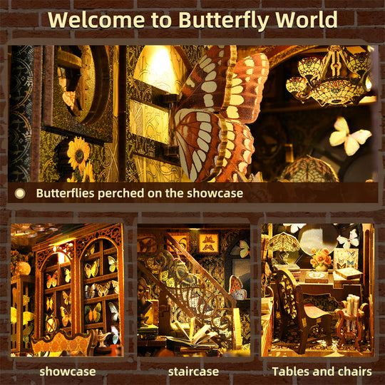 Butterfly Collection Room DIY  Book Nook