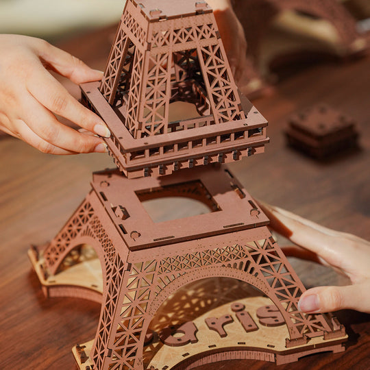 Night of the Eiffel Tower 3D Wooden Puzzle