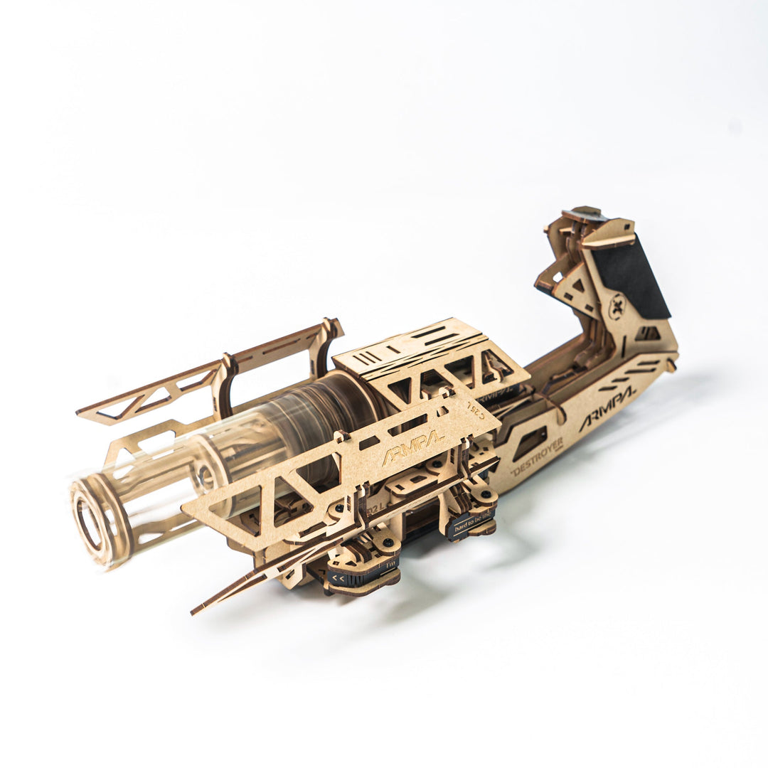 DJ rapid-fire machine gun 3D Wooden Puzzle