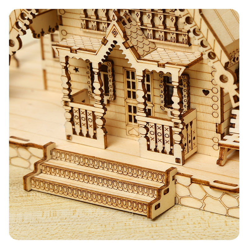 Retro Villa 3D Wooden Puzzle