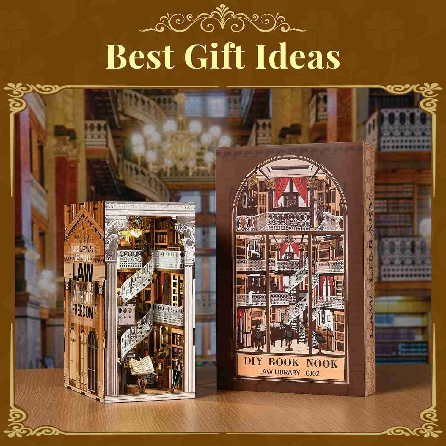 Law Library DIY Book Nook Kit