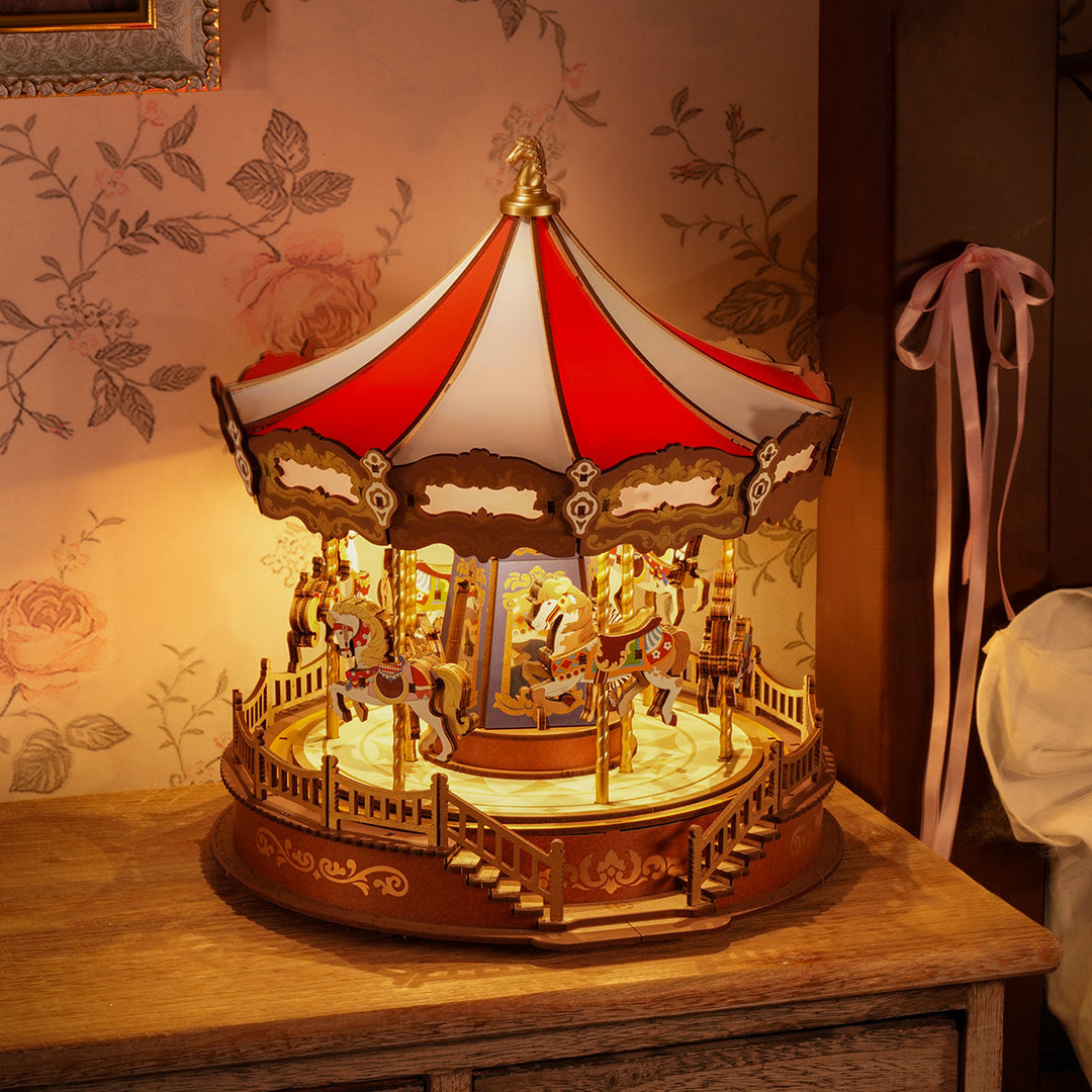 Classic Carousel 3D Wooden Puzzle