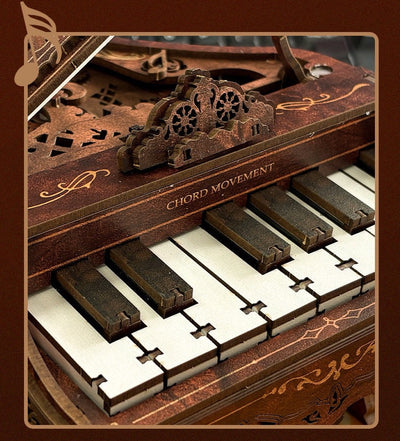 Vintage Piano 3D Wooden Puzzle