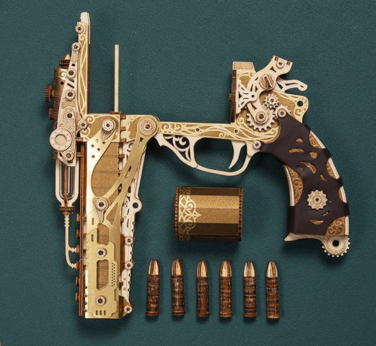 Revolver 3D Wooden Puzzle Kits