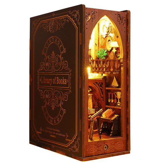 Library Of Books Wooden Puzzle Book Nook