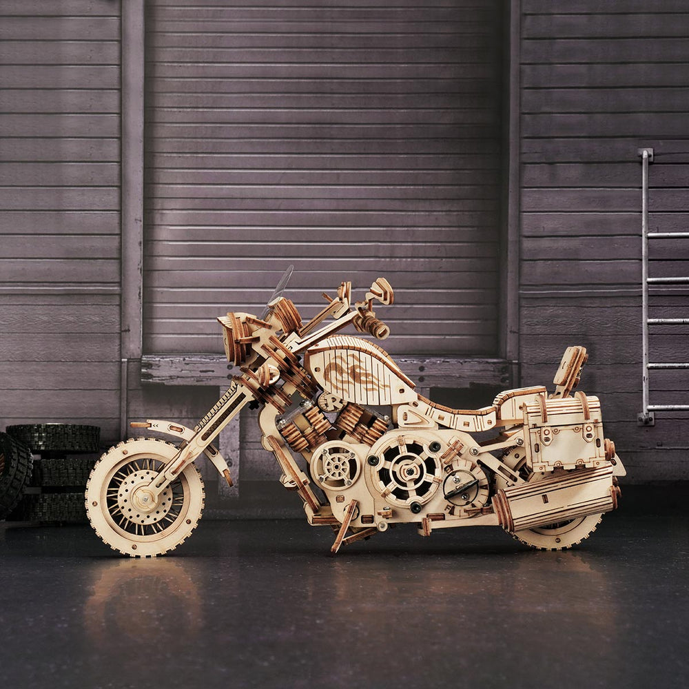 Cruiser Motorcycle 3D Wooden Puzzle