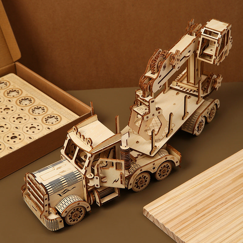 Truck Crane 3D Wooden Puzzle