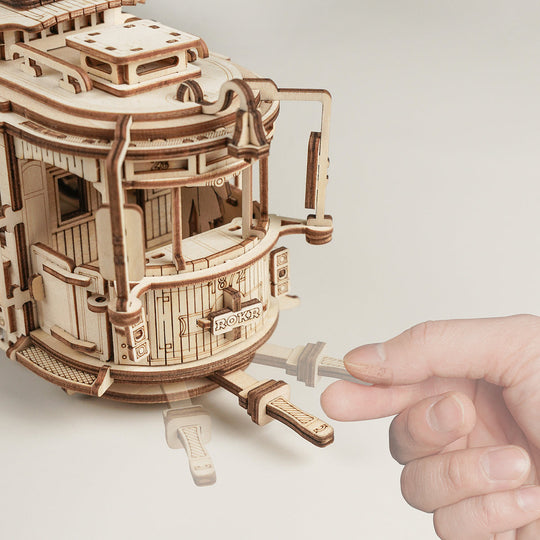 Classic City Tram 3D Wooden Puzzle