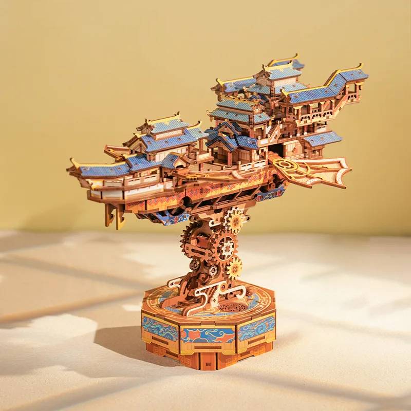 Vintage Airship 3D Wooden Puzzle