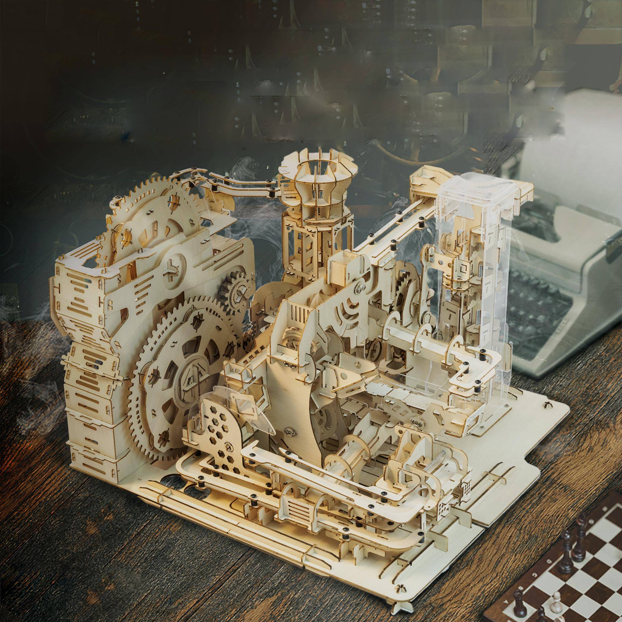 Mechanical Air Island Marble Run NEW  Version