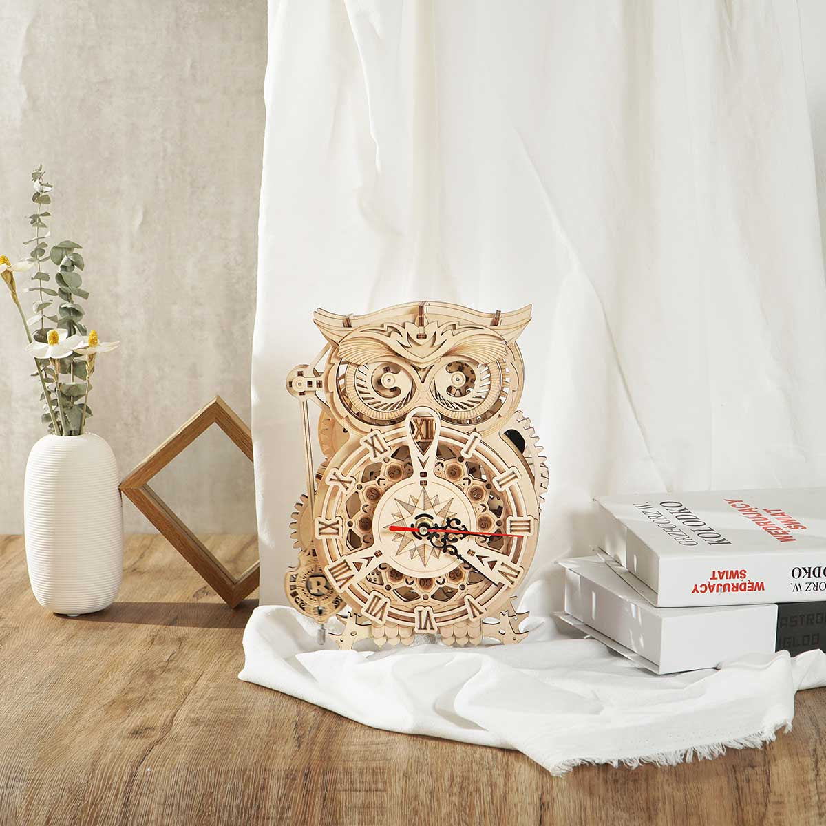 Owl Clock Gears 3D Wooden Puzzle