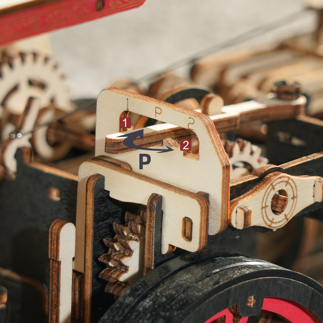 Steam Engine Mechanical 3D Wooden Puzzle