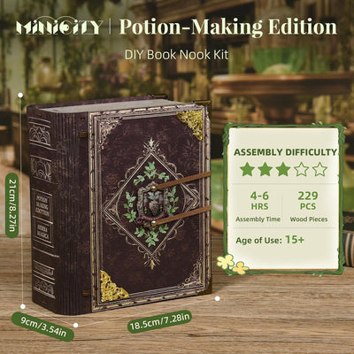 Potion-Making Edition DIY Book Nook