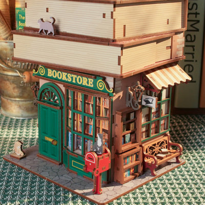 Time Bookstore 3D Wooden Puzzle