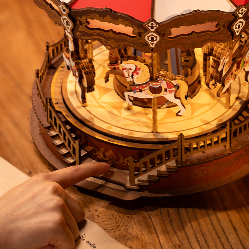 Classic Carousel 3D Wooden Puzzle